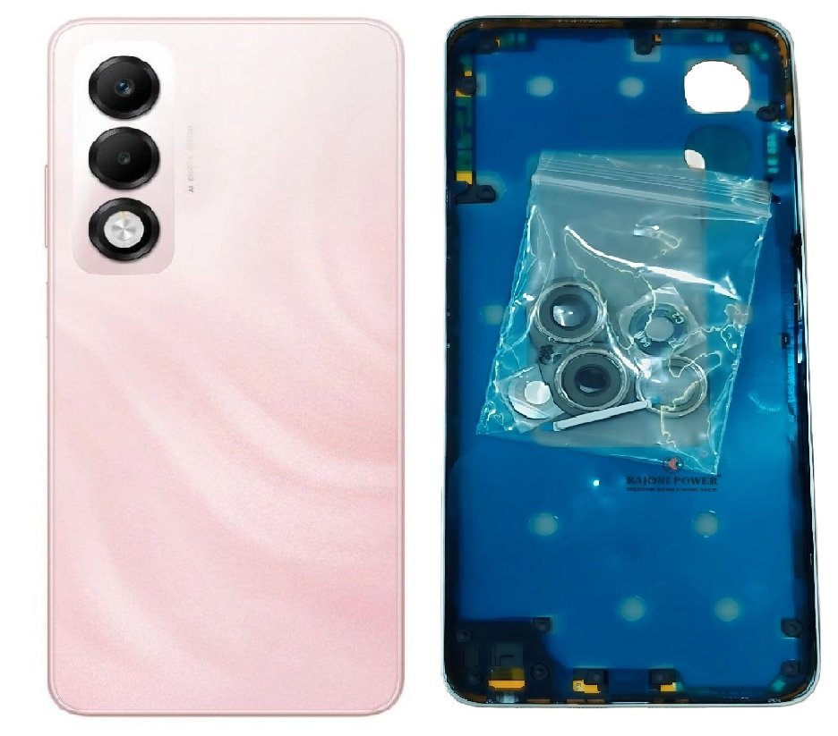 Compatible Replacement Oppo K13x 5G Full Body Housing Replacement Back Frame Middle Chassis with Side Keys – Pink, Black & White Color: PINK